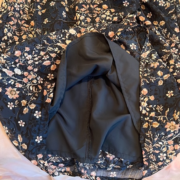 AQUA NAVY FLORAL MINI DRESS - Picture 8 of 10